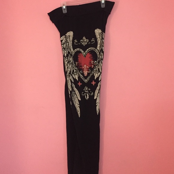 Vintage fold over flare leggings - Picture 4 of 4